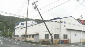 奄美大島は台風直撃で停電続く 電柱折れる被害も