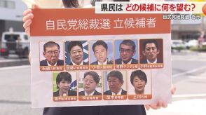 【自民党総裁選】県選出3議員が支援する候補分かれる　誰に何を期待している?　県民の声を町で聞いた【山形発】