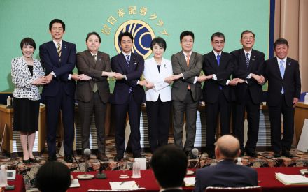 議員支持、石破・高市氏が苦戦　小泉氏ら若干先行、9氏出馬で混戦　自民総裁選の序盤情勢