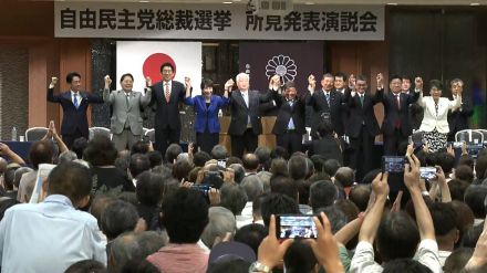 福島の復興めぐり論戦　立候補の9人が演説