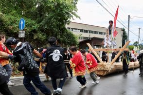 スギの大木を曳いて「足がガクガク」　力を合わせた「御柱祭」は子どもたちの思い出に