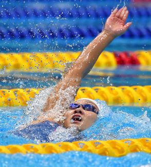 長岡愛（山形商高出）ほろ苦い２位　佐賀2024国スポ・競泳成年女子100背