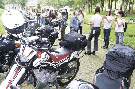 女性ライダーが楽しく交流　長野県塩尻市・チロルの森でイベント