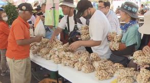 旬の味覚をPR　やちまた落花生まつり　千葉県