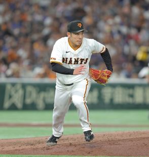 【巨人】１か月半ぶりの先発の赤星優志が６回３安打１失点の好投で今季初勝利の権利を持って降板