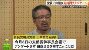 次期衆院選富山1区…現職・田畑氏の支持決めた自民党市連 反対の支部が党員約100人にアンケート実施へ