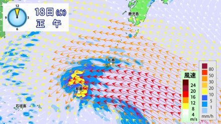 大型の台風14号　18日(水)に奄美・沖縄に最接近へ　高波に警戒　19日(木)にかけて強風・高潮・土砂災害にも注意