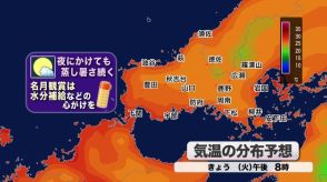 【山口天気 朝刊9/17】残暑の厳しい「中秋の名月」に 夜も蒸し暑いため こまめな水分補給を 週末から天気下り坂で ようやく暑さも和らぐ見通しに