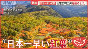 日本一早い紅葉は「絵画のよう」 猛暑列島に秋求め3連休に殺到　外国人観光客も魅了