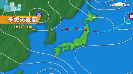 １８日明け方から１９日にかけて土砂災害などに警戒を　県内は警報級の大雨となる可能性も　大気の状態が不安定に《新潟》