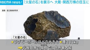 大阪・関西万博の目玉に「火星の石」を展示へ