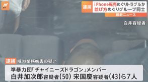 新作スマホ購入めぐりトラブルか…準暴力団 「チャイニーズドラゴン」のメンバーら7人逮捕