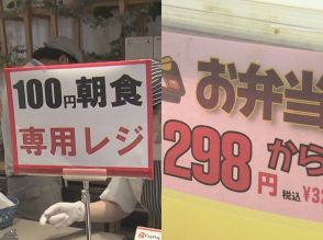 激安のヒミツとは…大学の“100円朝食”やスーパーの“298円弁当” 物価高でも価格維持のためギリギリの努力