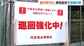 「看板、パトロール、AI防犯カメラなども」丹精込めて作った農作物の盗難防げ　産地の防犯対策は