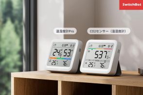 Switchbotから「CO2センサー」　濃度が上がると警告