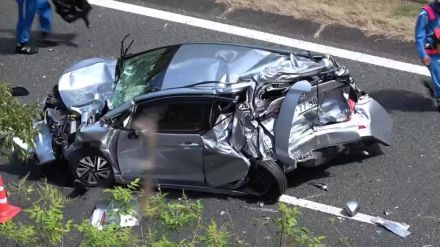 「わき見運転をしていた」嘉島JCT付近で車両3台が絡む玉突き事故　男性1人が搬送　熊本・九州自動車道