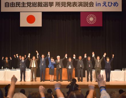 維新と対決、党勢立て直し　自民総裁選、大阪で演説会