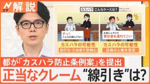 成立すれば“全国初”　東京都が「カスハラ防止条例案」を提出　正当なクレームの“線引き”は?【Nスタ解説】