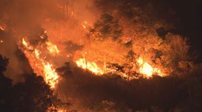 「二島で山火事です」山口市で山火事発生　５時間以上経過しても燃え続ける　山口・山口市