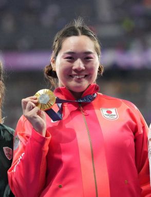 女子やり投げ金メダル・北口に報奨金300万円　東京五輪までは2000万円　陸連「トータルで考えて」