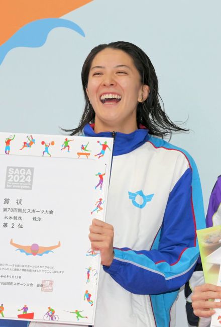 引退表明の競泳・大橋悠依、集大成のレースで万感の笑顔　優勝ならずも晴れやかなラスト　佐賀国スポ