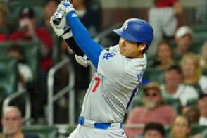 大谷翔平、第1打席で左前打→49個目盗塁成功　指揮官の記録に並ぶ…50盗塁に王手