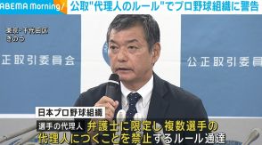 公取 “代理人のルール”でプロ野球組織に警告