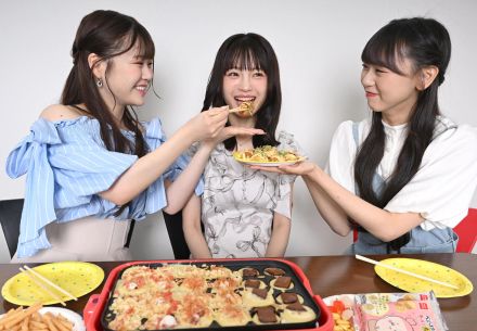 NMB48「新澤菜央の興味新しん」仲良し3人娘でタコパ　しんしんも見事な包丁さばき披露