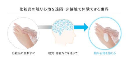 オンラインでも視覚・聴覚などで化粧品の触り心地を体験できるようになる？ 資生堂とNTTが共同研究を始めた「感覚インターフェース」とは