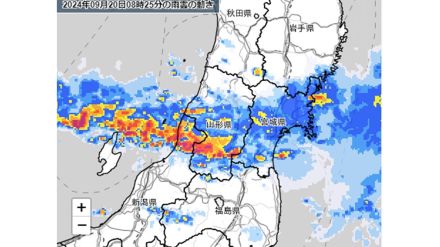 山形県　湿った空気の影響で大雨に　あすにかけ土砂災害や低い土地の浸水、河川の増水や氾濫に厳重に警戒