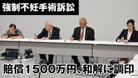 〈強制不妊手術訴訟〉賠償1500万円、和解に調印　議連が補償法案まとめる