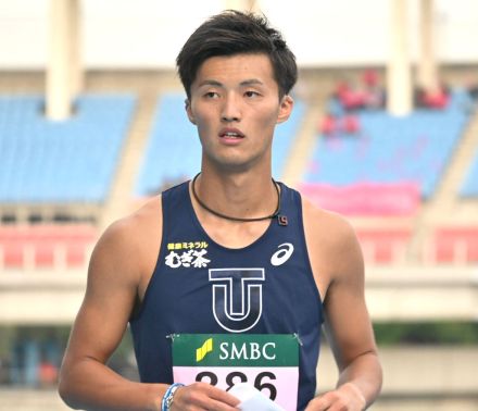 東洋大・柳田大輝が１０秒０９で優勝　パリ五輪での悔しさ糧にロス五輪へ…陸上日本学生１００メートル