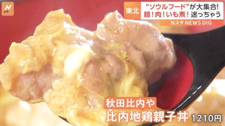 東北のソウルフードが大集合！太麺が特徴の焼きそばに…日本三大地鶏の「比内地鶏」の親子丼！福島の希少な塩を使ったラーメンなど絶品グルメが盛りだくさん