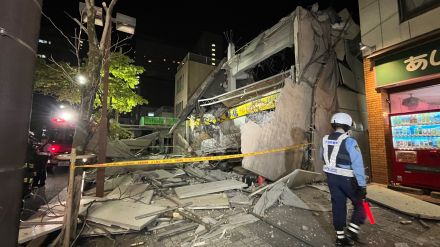 千葉で3階建ての建物が倒壊　店舗リニューアルのため改築工事中か　今のところけが人はなし