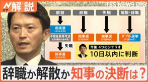 「大きな、重い判断に」兵庫県・斎藤知事“不信任案”可決も…辞職か解散か明言せず　知事の決断は?【Nスタ解説】