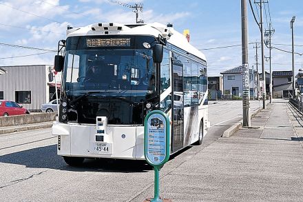 自動運転バス、乗り心地良い　富山・婦中で実証実験　２７日まで「レベル２」で