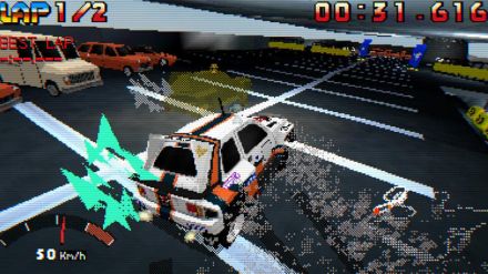 立体駐車場を爆走するセガサターン風ラリーゲーム『Parking Garage Rally Circuit』配信開始！