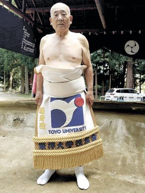 80歳のアマチュア力士引退へ 長野県塩尻市北小野の横澤憲一さん 小野神社の奉納相撲を最後に