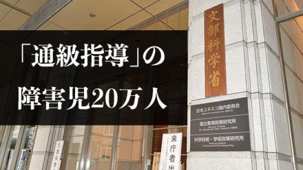 「通級」の障害児20万人　文科省、22年度調査