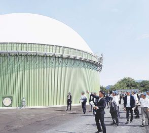 牛ふん活用した大規模発電所　岡山県笠岡市で本格稼働