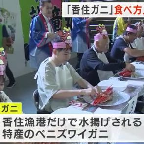 香住ガニ「食べ方上手」を競う選手権　秋の味覚を楽しむ