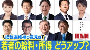 【自民党総裁選で論戦】候補者たちにズバリ質問！若者の給料、生涯所得をどのような政策で上げる？