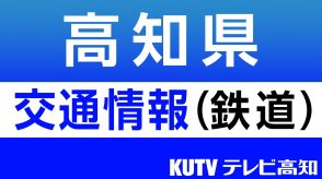 JR土讃線・予土線　大雨の影響で一部区間運転見合わせ（午前8時半現在）