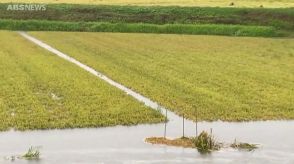 田んぼが水に…この後も土砂災害に警戒